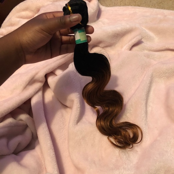 6 SYNTHETIC Black and Brown Ombré Bundles main image 5